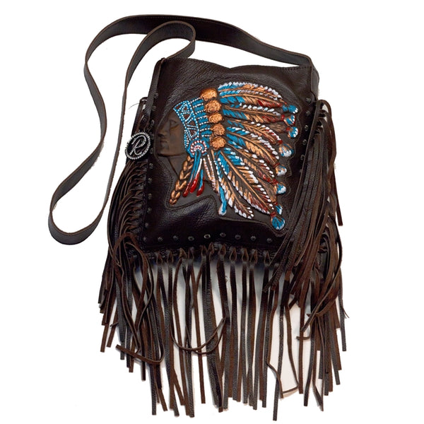 Native American Hand Painted- Brown – Raviani - Main Image