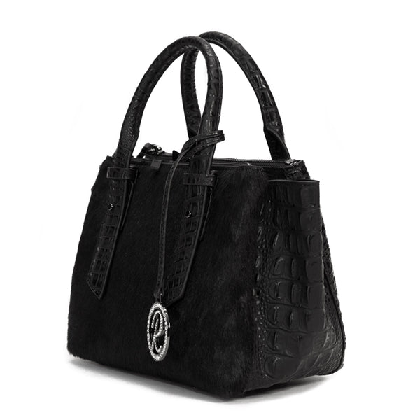 Raviani Crocodile Pattern Embossed Cowhide Genuine Leather w