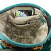 Cindy's Crossbody- Turquoise & Brown
