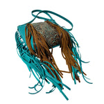 Cindy's Crossbody- Turquoise & Brown