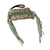 5018 Wristlet- Navajo/Turquoise Fringe