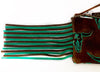 5010- Turquoise/Brown Longhorn Wristlet